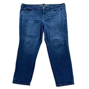 Torrid Womens Jeans 22 Short Blue Denim Perfect Boyfriend Ankle Vintage Stretch